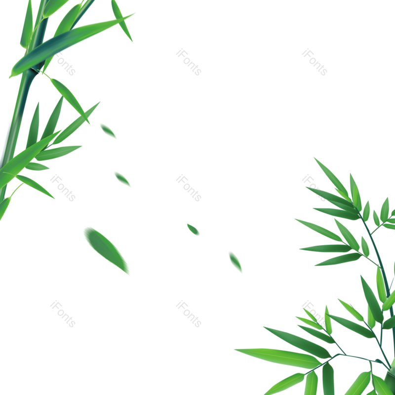 装饰图片,元素元素,竹叶PNG,素材免抠素材